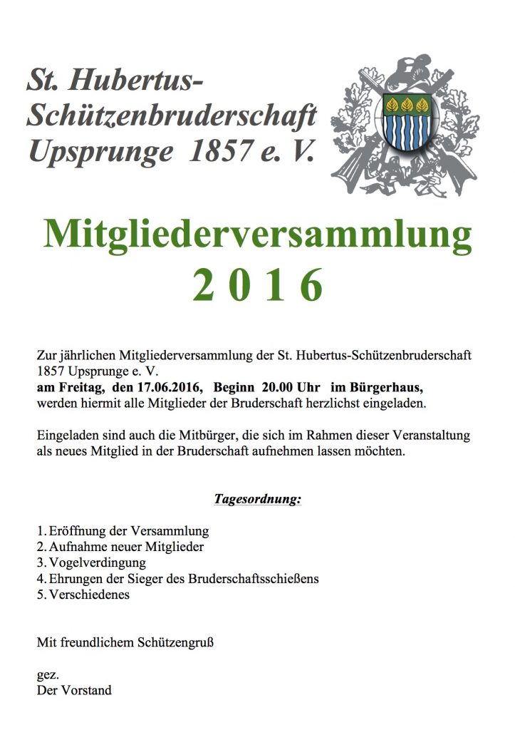 Mitgliederversammlung Einladung 2016 Kopie